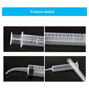 Hand Feeding Syringe with Curve Tip for Birds, Hamsters, Puppys & Kittens (Pack of 2)