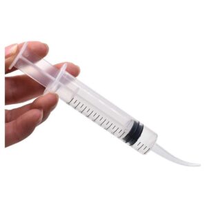 Hand Feeding Syringe with Curve Tip for Birds, Hamsters, Puppys & Kittens (Pack of 2)