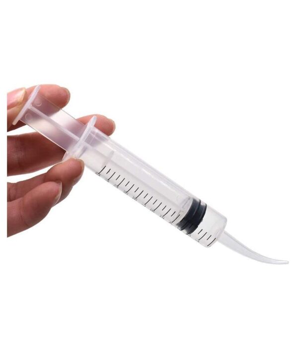 Hand Feeding Syringe with Curve Tip for Birds, Hamsters, Puppys & Kittens (Pack of 2)