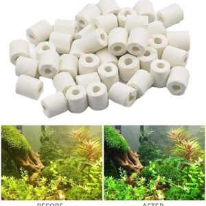 1kg Bio Ceramic Filter Media Rings in 2 Filter Net Bags