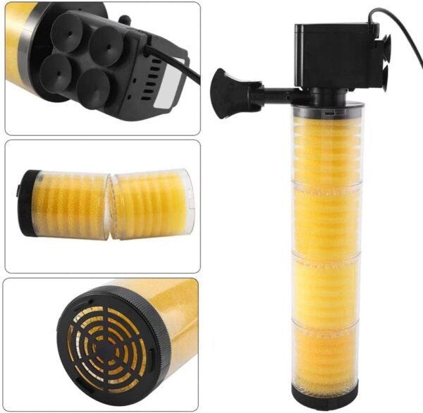 Multi Function Powerful Aquarium Internal Filter/ 1500L/Hr | Perfect for 5 Feet