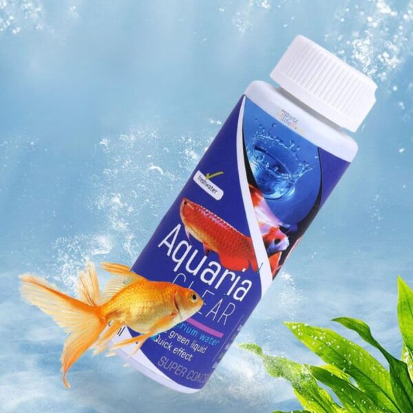 Aquaria Clear for Aquarium Fish Tank Cloudy Water Remover | for Crystal Clear Water  (Pack of 1) 120ml