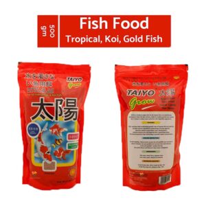 Exshanich TAIYO Grow Pellet Fish Food, 500g (Pack of 1) – Nutrition for All Life Stages