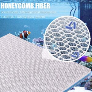 Sponge Filter Aquarium, Aquarium Filters High Density Fish Tank Filter 8 Layer Cotton Reusable, 30 * 40cm