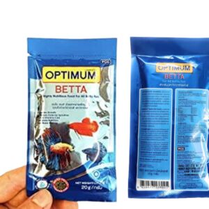 Optimum Betta Fish Food (20 gm) (Pack of 2) with Free Key Ring