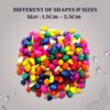 Colored Decorative Multicolor Stones - (1Kg, Small)