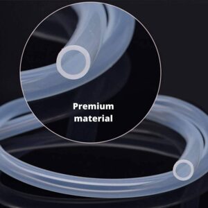 Soft Plastic Oxygen Pump Bubble Stone Aquarium Fish Tank Hose-Air Tube (White, 10 m/4x6 mm)