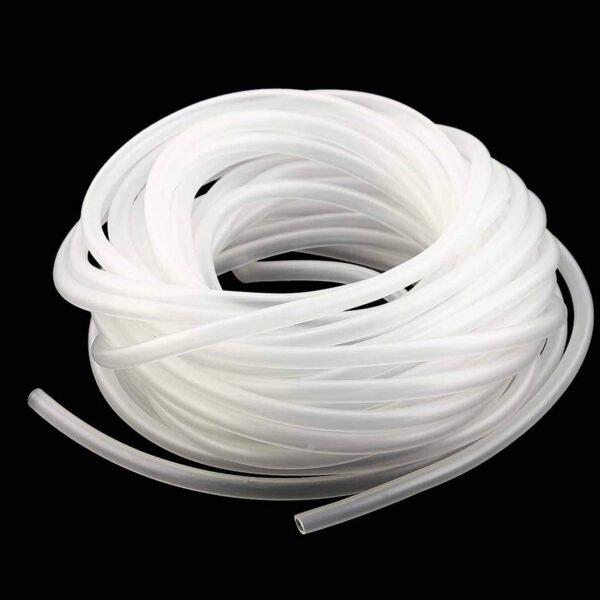 Soft Plastic Oxygen Pump Bubble Stone Aquarium Fish Tank Hose-Air Tube (White, 10 m/4x6 mm)