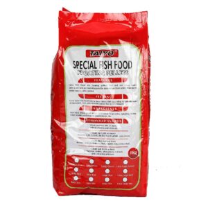 TAIYO Special Fish Food | High Nutrition For All Tropical Varieties | A Complete Protein Formula For Growth and Coloration |1 kg Pack | Size - 2.5 mm