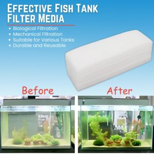 Aquarium Bio Sponge Filter Pad for Filteration Contains Biochemical Cotton Sponge