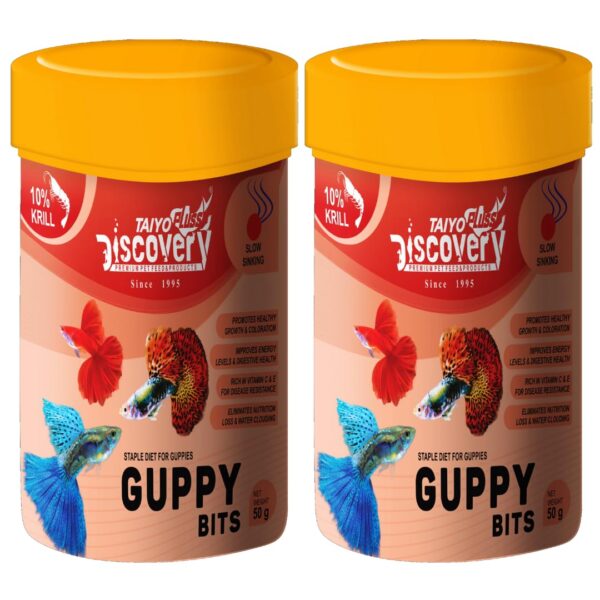 Taiyo Pluss Discovery Guppy Bits - 50 g (Pack of 2)