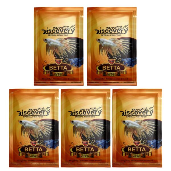 Taiyo Pluss  Premium Micro Pellets for Betta Fishes - 20 g (Pack of 5)