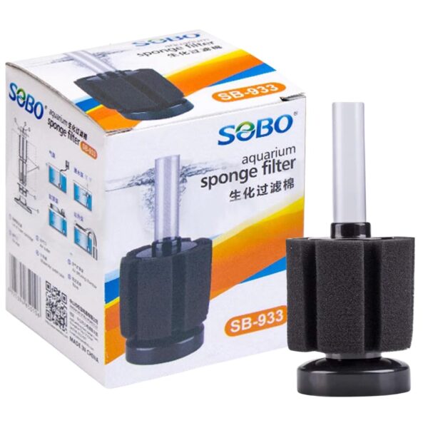 Sobo Mini Bio Sponge Filter (Sb-933) For Small Aquarium Fish Tank