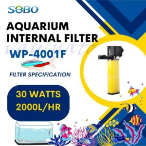 Sobo Wp-4001 Aquarium Internal Filter | Power : 30W